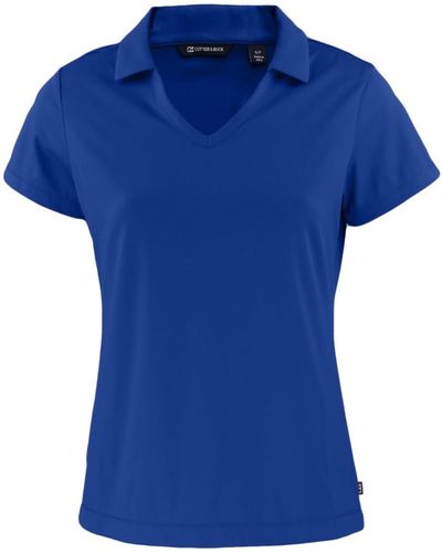 Cutter & Buck Daybreak Eco Recycled V-neck Polo Shirt - Blue