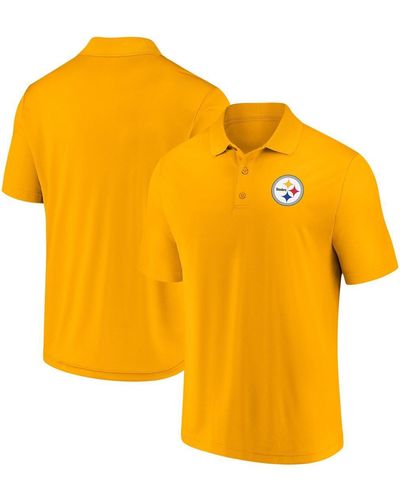 Fanatics Pittsburgh Steelers Component Polo Shirt - Yellow