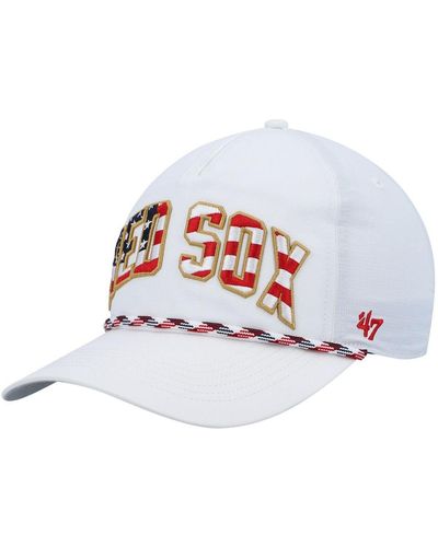 Lids Boston Red Sox '47 Dark Tropic Hitch Snapback Hat - White