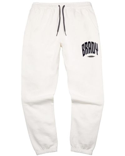 Brady Varsity Fleece Pants - White