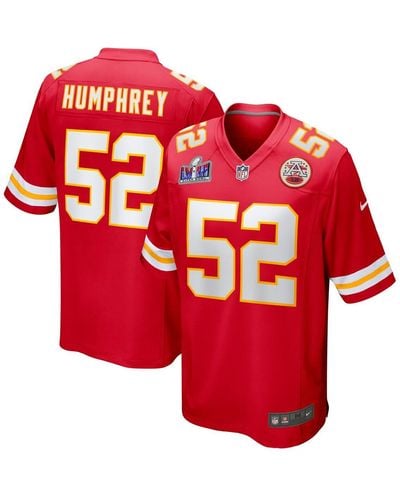 Nike Creed Humphrey Kansas City Chiefs Super Bowl Lviii Game Jersey - Red