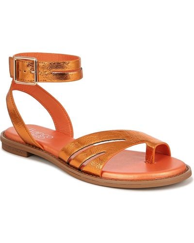 Franco Sarto Greene Ankle Strap Sandals - Orange