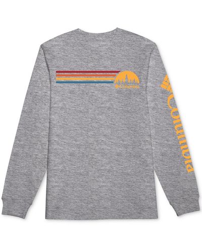 Columbia Woodland Long-sleeve Graphic T-shirt - Gray