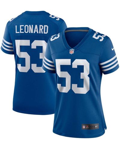 Nike Darius Leonard Indianapolis Colts Alternate Game Jersey - Blue