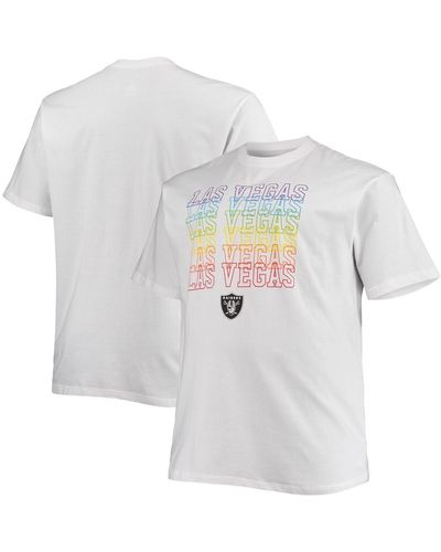 Fanatics Las Vegas Raiders Big And Tall City Pride T-shirt - White
