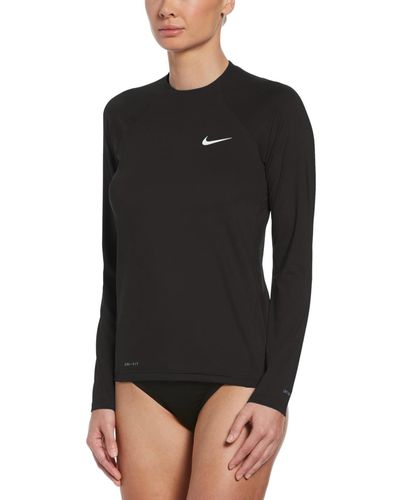 Nike Essential Long-sleeve Rash Guard - Black