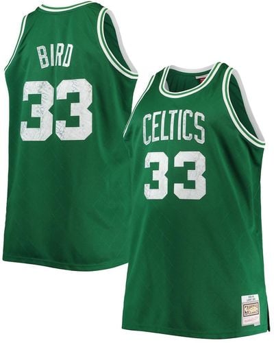 Mitchell & Ness Larry Bird Boston Celtics Big And Tall 1985-86 Nba 75th Anniversary Diamond Swingman Jersey - Green