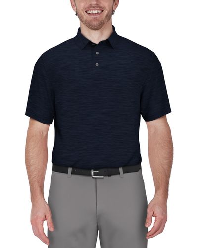 PGA TOUR Jasper Airflux Short Sleeve Performance Polo Shirt - Blue