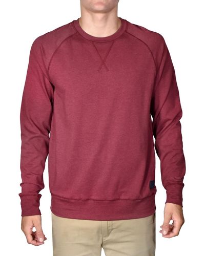 Vintage 1946 Stretch Jersey Long Sleeve Crewneck Shirt - Red