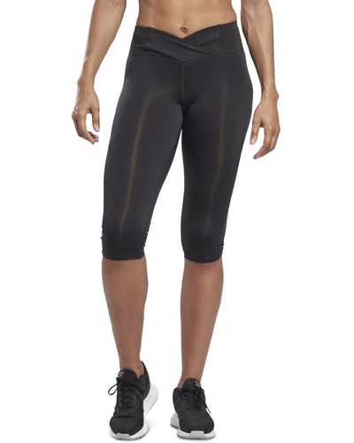 Reebok Workout Ready Basic Crossover Waist Capri leggings - Black