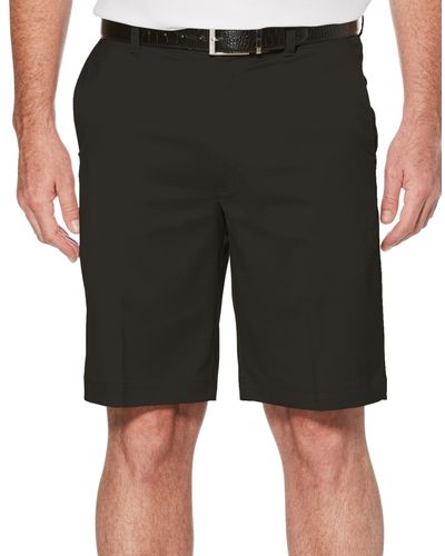 PGA TOUR Men's Flat-front Shorts - Black