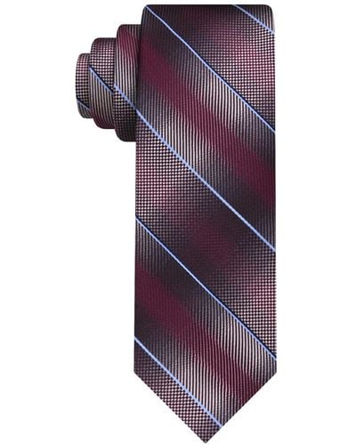 Van Heusen Shaded Stripe Tie - Purple