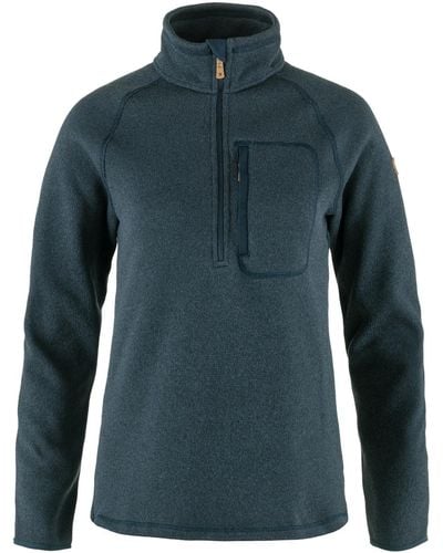 Fjallraven Ovik Half-zip Fleece Sweater - Blue