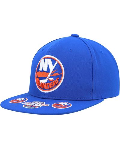 Mitchell & Ness New York Islanders Vintage-inspired Hat Trick Snapback Hat - Blue