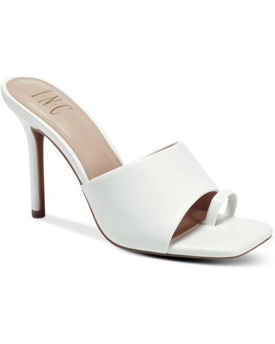 INC International Concepts Friskee Slide Sandals, Created For Macy's - White