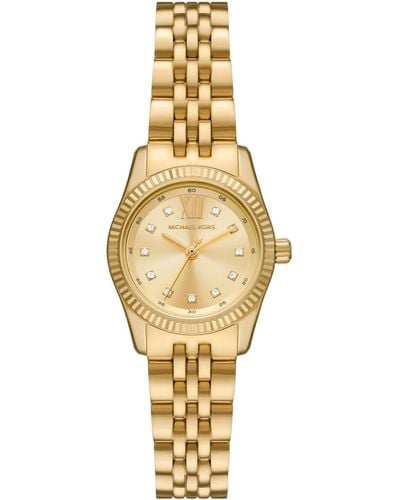 Michael Kors Lexington Gold-tone Stainless Steel Bracelet Watch - Metallic