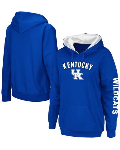 Colosseum Athletics Kentucky Wildcats Loud And Proud Pullover Hoodie - Blue