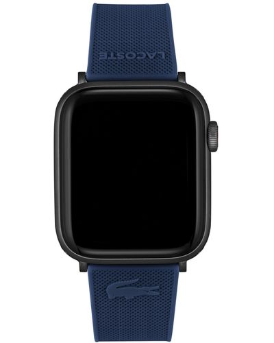 Lacoste Petit Pique Silicone Strap For Apple Watch 42mm/44mm - Blue