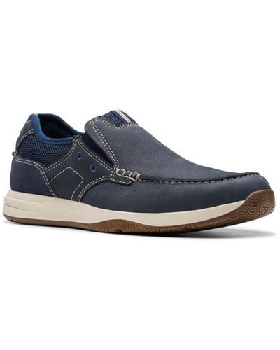 Clarks Collection Sailview Step Slip On Shoes - Blue