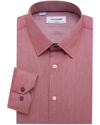 Duchamp Modern Dot Dress Shirt - Pink