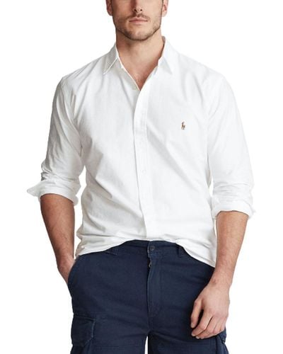 Polo Ralph Lauren Big & Tall Classic Fit Long-sleeve Oxford Shirt - White