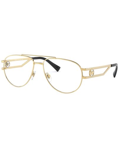 Versace Ve1269 Pilot Eyeglasses - Metallic