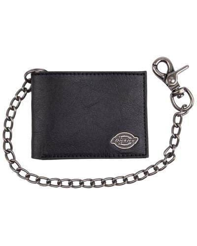 Dickies Security Leather Slimfold Wallet - Black