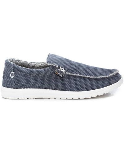 Xti Canvas Loafers Randy By - Blue