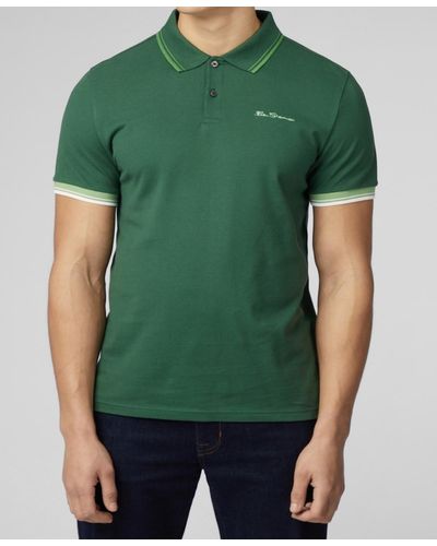 Ben Sherman Signature Short Sleeve Polo Shirt - Green