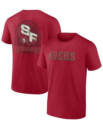 Profile San Francisco 49ers Big And Tall Two-sided T-shirt - Red