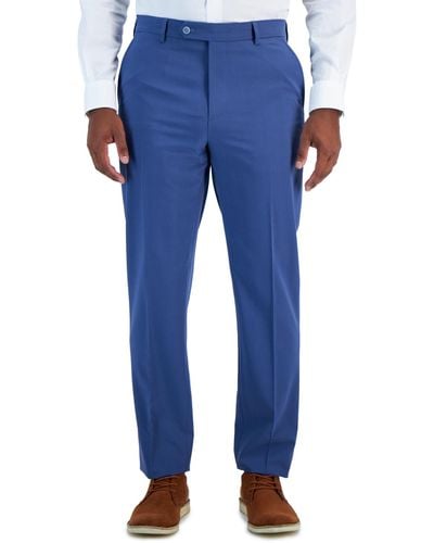 Vince Camuto Slim Fit Spandex Super-stretch Suit Separates Pants - Blue