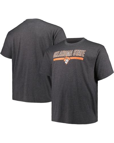Profile Oklahoma State Cowboys Big And Tall Team T-shirt - Gray