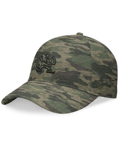 Top Of The World Notre Dame Fighting Irish Oht Military-inspired Appreciation Hound Adjustable Hat - Green