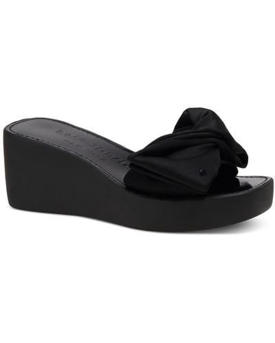 Kate Spade Bikini Platform Wedge Sandals - Black