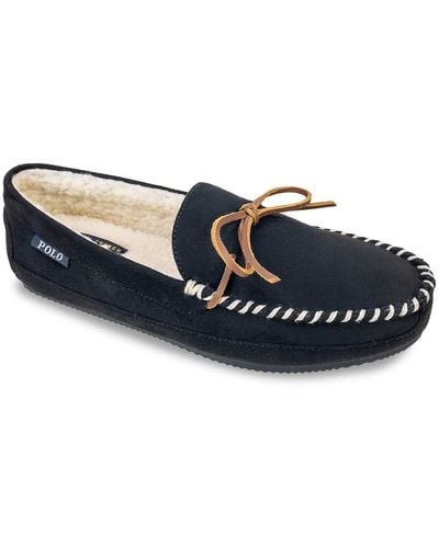 Polo Ralph Lauren Markel V Moccasin Slippers - Black