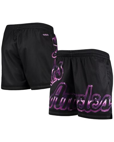 Mitchell & Ness Los Angeles Lakers Big Face 4.0 Mesh Shorts - Black