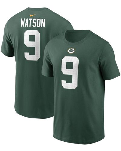 Nike Christian Watson Bay Packers Player Name And Number T-shirt - Green