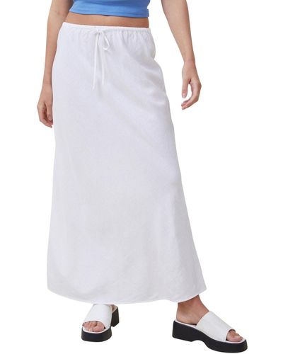 Cotton On Haven Maxi Slip Skirt - White