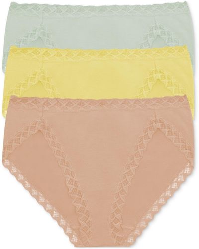 Natori Bliss French Cut Brief Underwear 3-pack 152058mp - Yellow