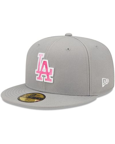 KTZ Los Angeles Dodgers 2022 Mother's Day On-field 59fifty Fitted Hat - Gray
