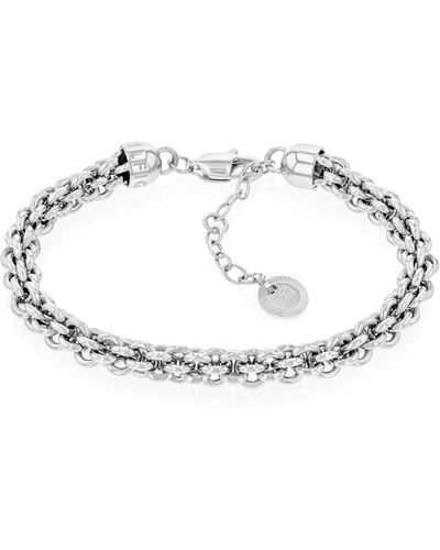 Tommy Hilfiger Stainless Steel Chain Bracelet - White