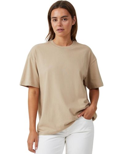 Cotton On The Boxy Oversized T-shirt - Natural