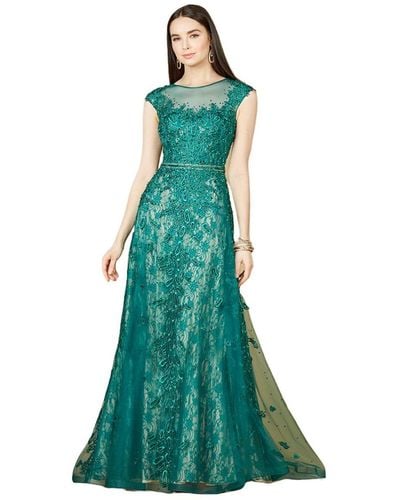 Lara Inspired Lace Gown - Green