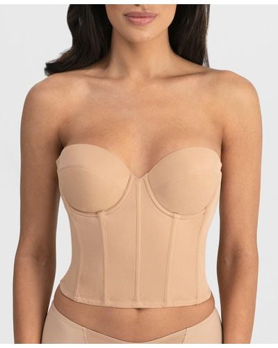 Dominique Brie Backless Strapless Bra - Green