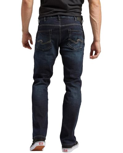 Silver Jeans Co. Men's Allan Classic-fit Stretch Jeans - Blue