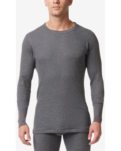 Stanfield's Waffle Knit Thermal Long Undershirt - Gray