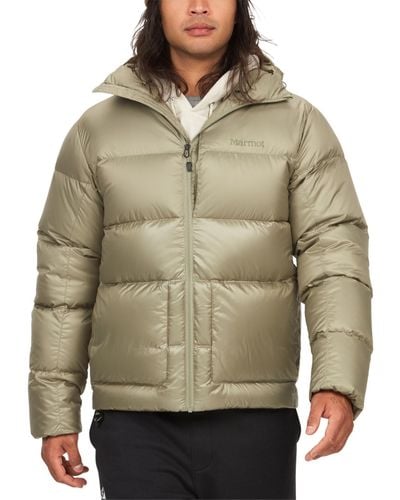 Marmot Guides Quilted Full-zip Hooded Down Jacket - Gray