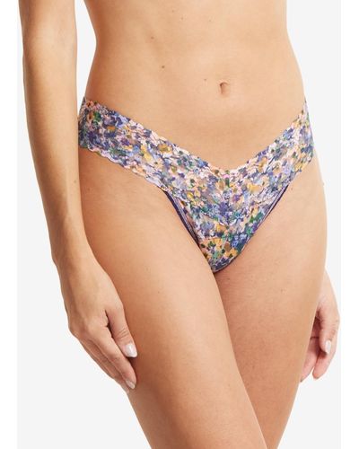 Hanky Panky Printed Signature Lace Low Rise Thong - Multicolor