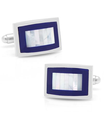 Cufflinks Inc. Mother Of Pearl And Lapis Key Cuff Links - Blue