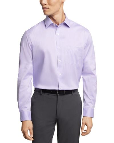 Van Heusen Flex Collar Regular Fit Dress Shirt - Purple